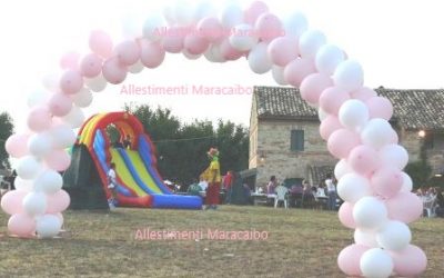 Arco palloncini: composizioni compleanni battesimi matrimoni feste
