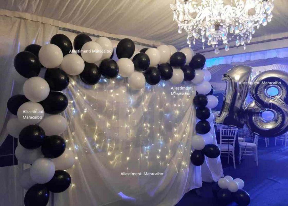 Palloncini 18 Anni Nero E Oro - Decorazioni Compleanno Con Coriandoli - Per Feste E Celebrazioni - Foto 5