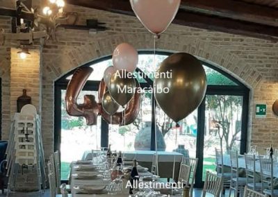 Allestimento quaranta cinquanta sessanta anni compleanno palloncini decorazioni Camerano Camerata Loreto