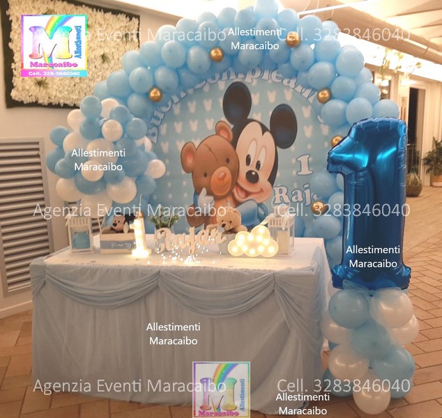 Palloncini addobbi primo compleanno feste per bambini allestimenti decorazioni elio ristorante evento Ancona Macerata