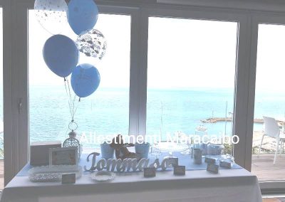 Come Organizzare battesimo Allestimenti e palloncini Sweet table addobbo tavolo torta dolci cerimonie elio centrotavola scritta festa Marche