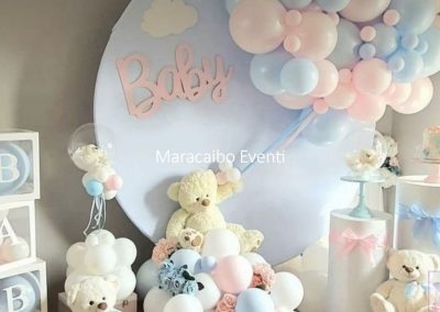 Allestimenti Baby Shower Gender Reveal palloncini composizioni Ancona Macerata Tolentino
