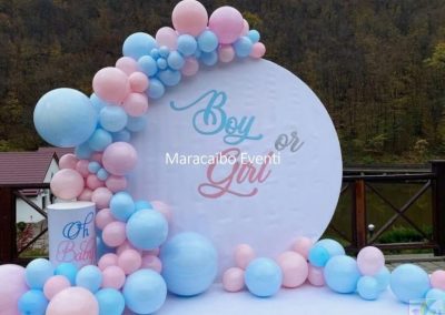 Allestimenti Baby Shower Gender Reveal palloncini composizioni Ancona Macerata Porto Recanati