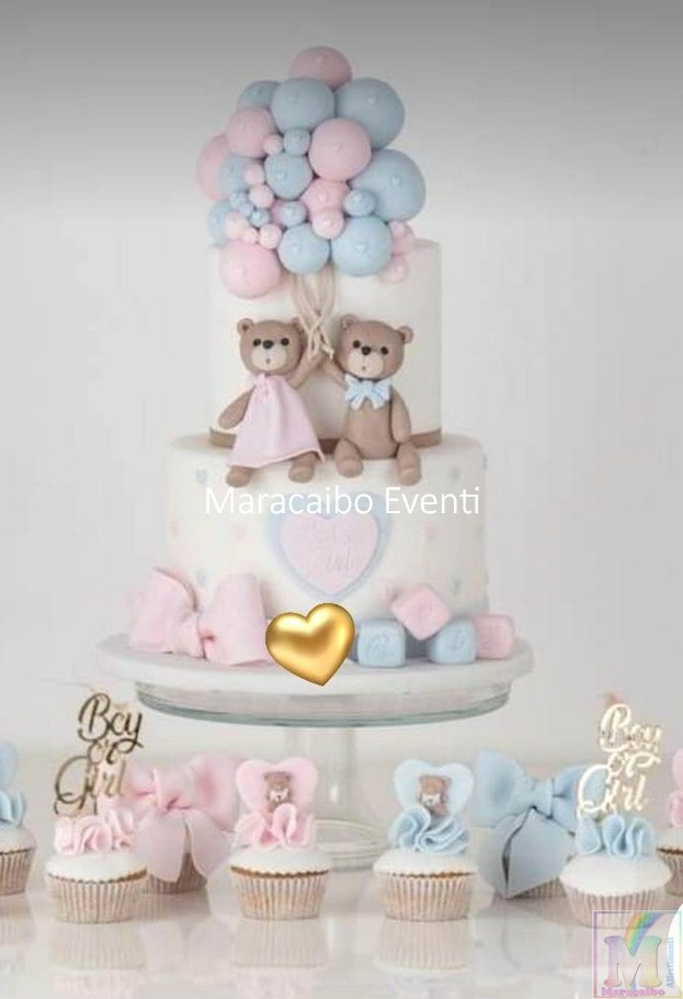Torta Baby Shower Gender Reveal personalizzati dolci cake design Fermo Pesaro Fano Senigallia