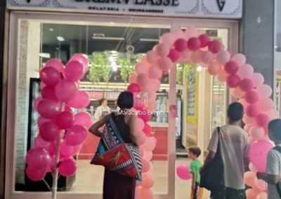 Negozio Arco di palloncini inaugurazione locale negozio azienda impresa decorazioni allestimenti